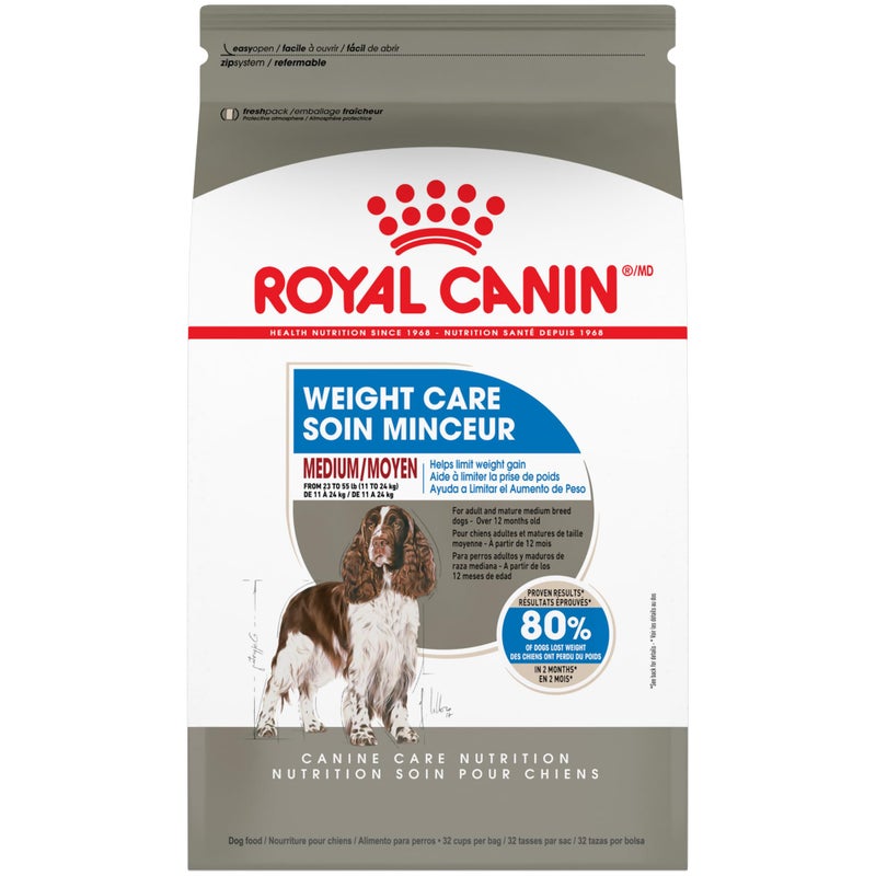 Royal Canin Medium Weight Care Adult Dry Dog Food for Medium Breeds, 17 lb bag - Image 1